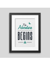 The adventure begins Framed poster